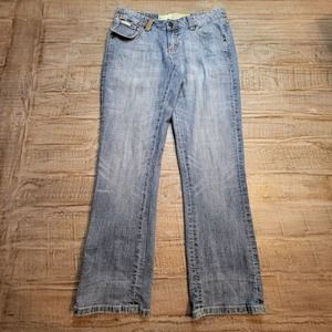 Enyce Jeans Juniors Size 7 Light Wash Bootcut Distressed